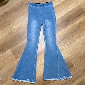 Women's Flared Blue Jeans